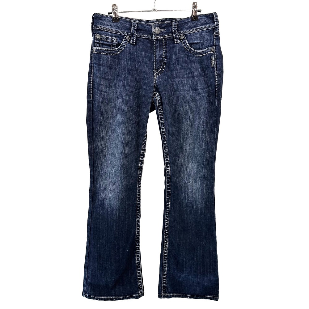 SILVER JEANS Suki Surplus Mid-rise Bootcut Jeans • 29 • blue denim